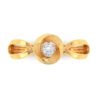 Chocolate Shape 14K Gold Earrings with American Diamonds